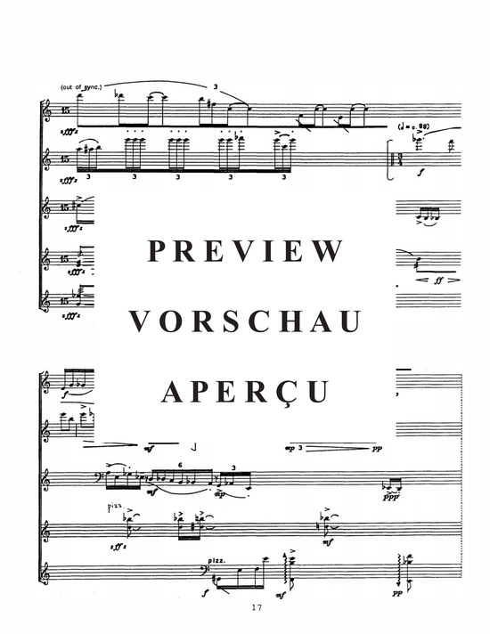 Product gallery: Page 19 of 21 Traces , , (flute, clarinet, bass clarinet, violin and cello)