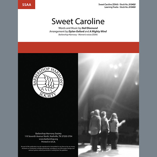Product picture to: Sweet Caroline (arr. Dylan Oxford & A Mighty Wind)