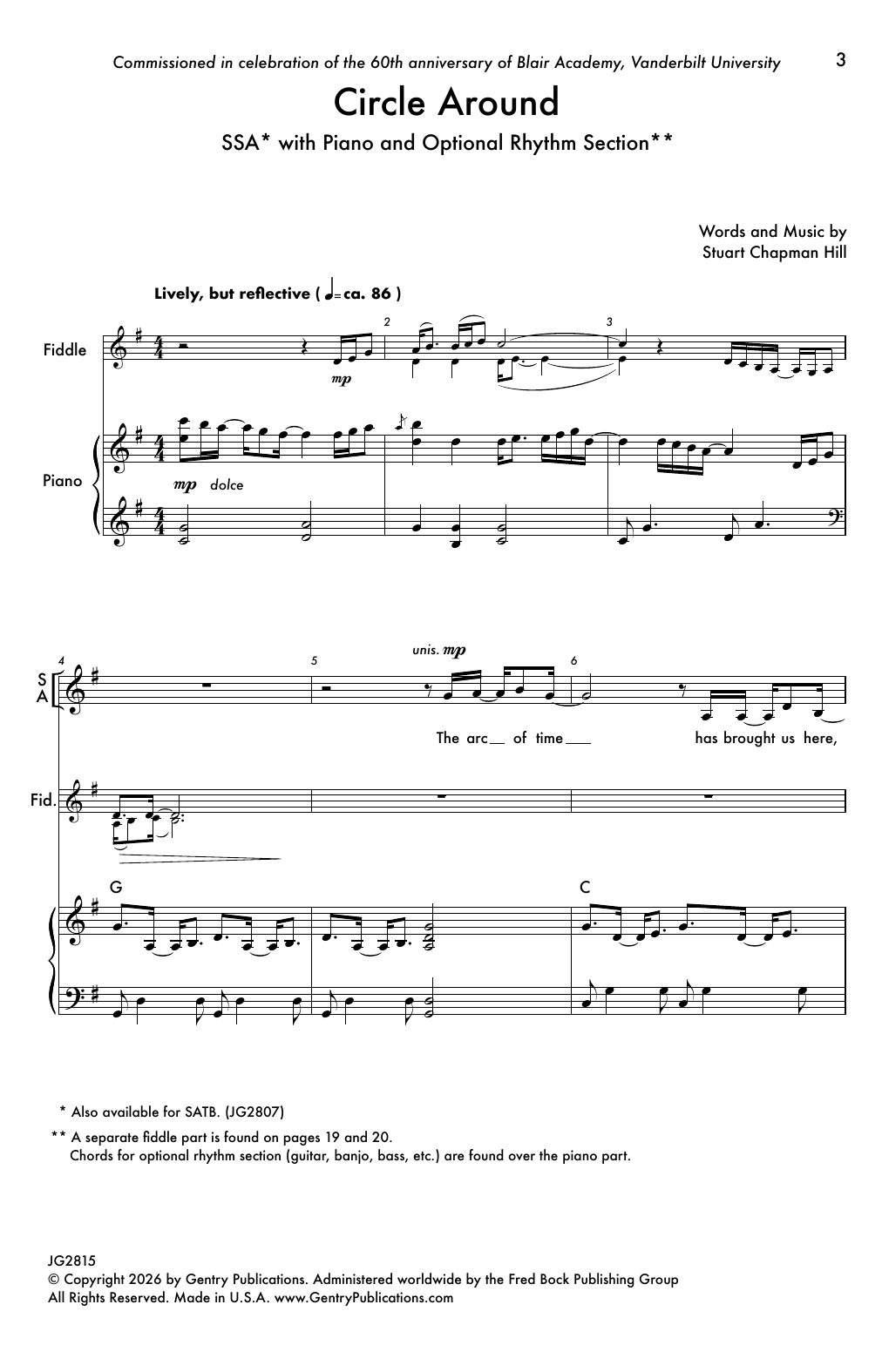 Produktgalerie: Seite 1 von 1 Circle Around, Stuart Chapman Hill, Chor