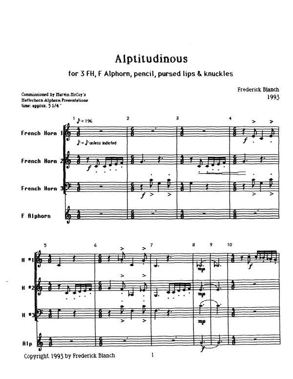 Produktgalerie: Seite 1 von 11 Alptitudinous, , Alphorn in F und Horn Trio