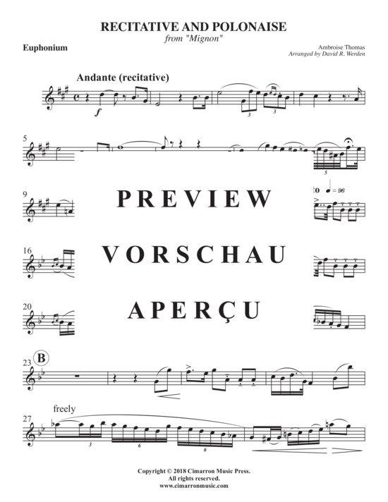 Product gallery: Page 18 of 21 Recitative and Polonaise , , (euphonium + piano)