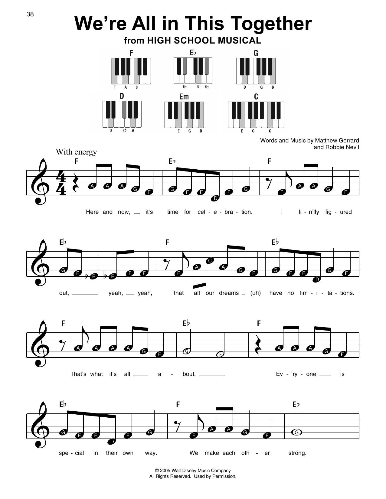 Produktbild zu: We're All In This Together (from High School Musical)