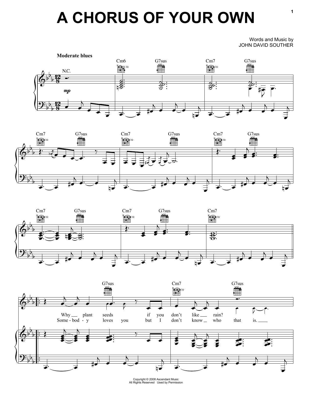 Produktbild zu: A Chorus Of Your Own