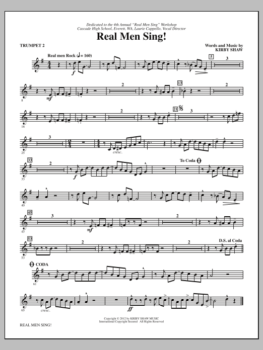 Produktbild zu: Real Men Sing! - Bb Trumpet 2