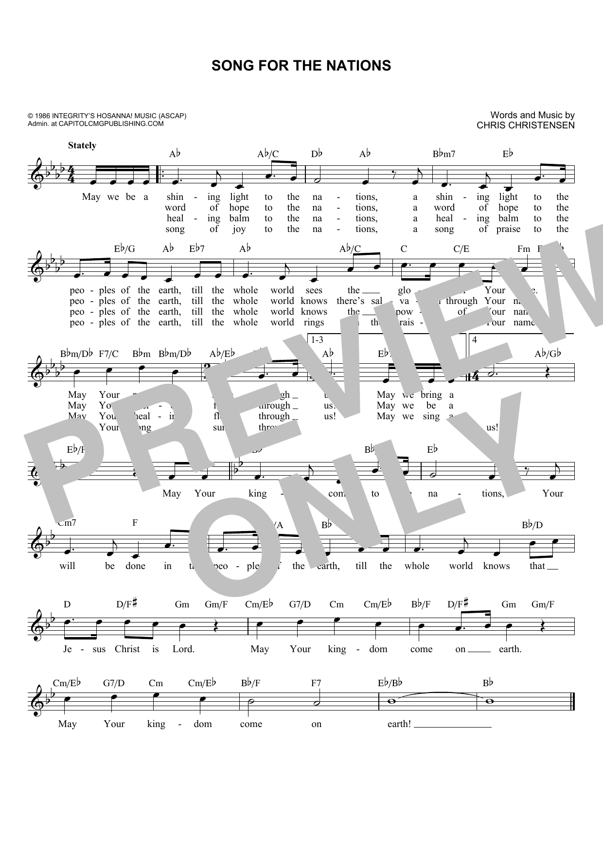 Product picture to: Song For The Nations