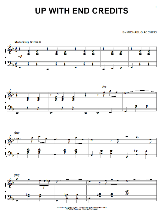 Product gallery: Page 1 of 1 Up With End Credits, Michael Giacchino