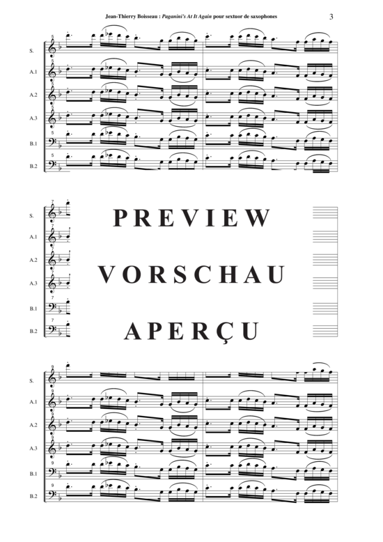 Product gallery: Page 4 of 21 Paganin´s At It Again! , , (Saxophone Sextet SAAABB)