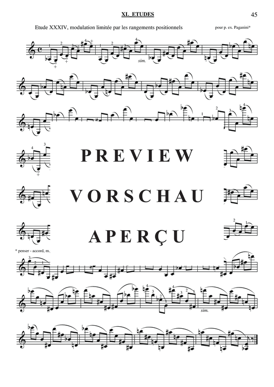 gallery: 40 Études for Violin , , (Geige Solo)