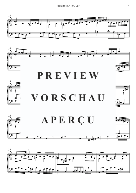 Produktgalerie: Seite 6 von 7 Prélude Nr. 4 in C-Dur, , Klavier Solo