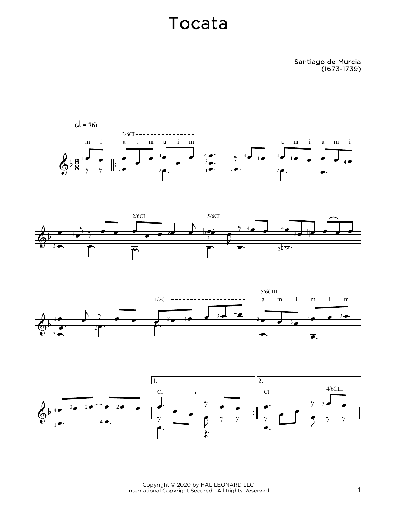 Produktbild zu: Tocata
