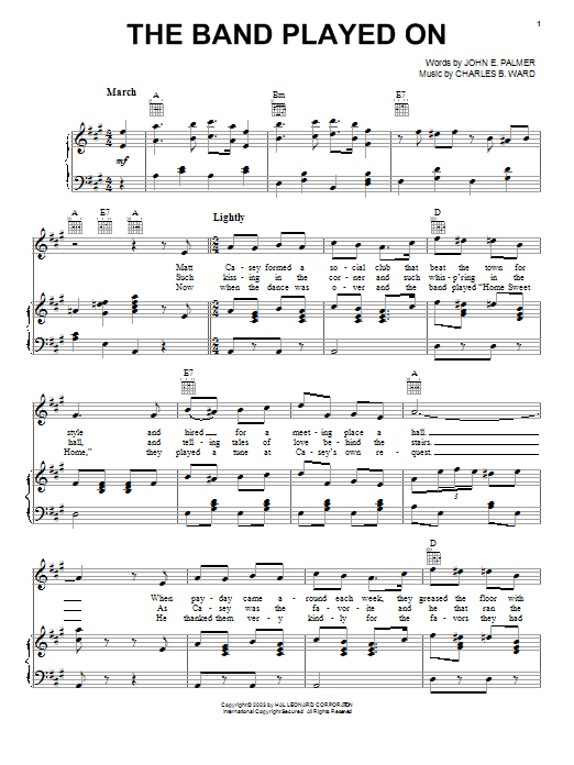 Product gallery: Page 1 of 1 The Band Played On, John E. Palmer