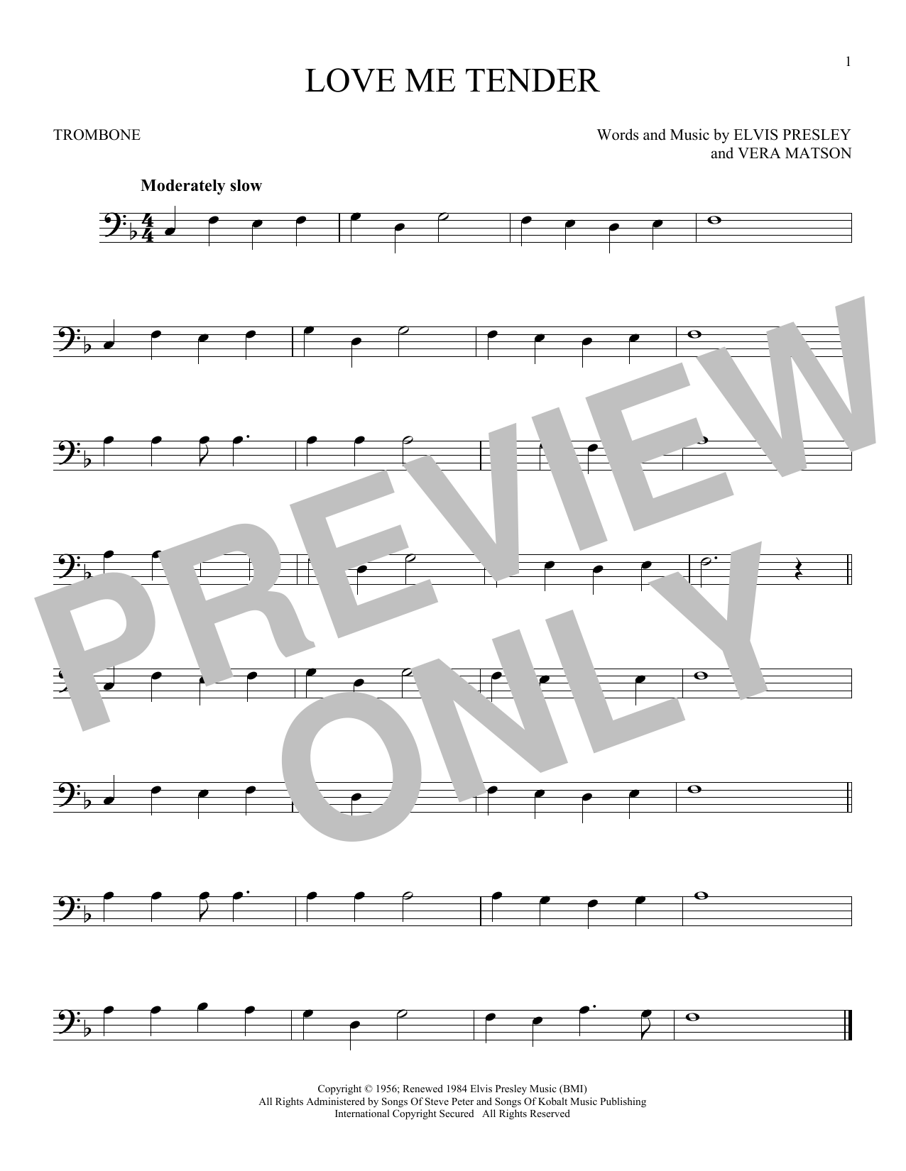 Product gallery: Page 1 of 1 Love Me Tender, Elvis Presley