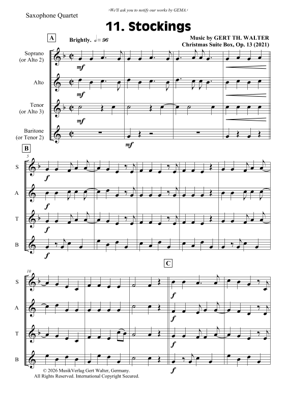 gallery: Stockings, , Saxophon Quartett