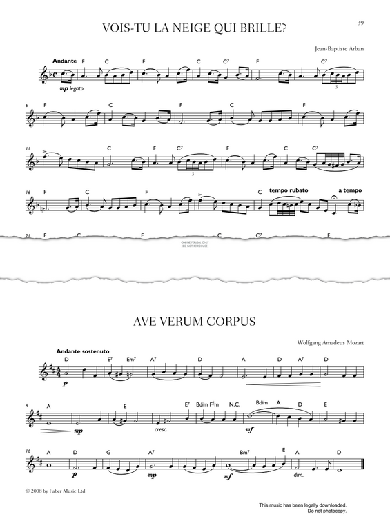 Produktgalerie: Seite 1 von 1 Vois-Tu La Neige Qui Brille?, Jean-Baptiste Arban, Trompete