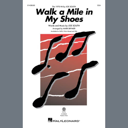 Produktbild zu: Walk A Mile In My Shoes (arr. Mark Brymer)