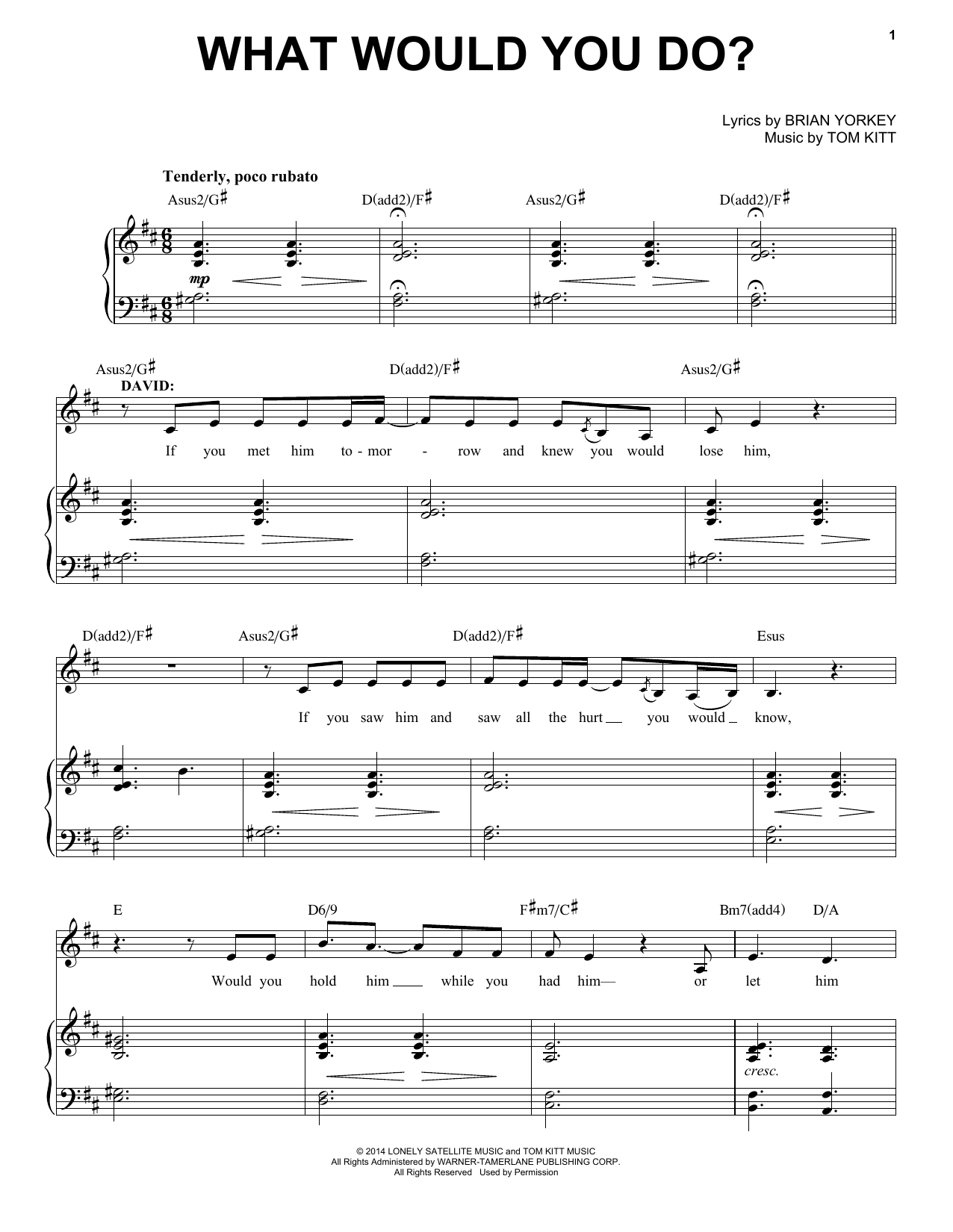 Produktbild zu: What Would You Do? (from If/Then: A New Musical)