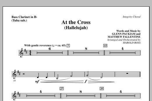 Produktgalerie: Seite 1 von 1 At The Cross (Hallelujah) - Bass Clarinet (sub. Tuba), Harold Ross, Chor