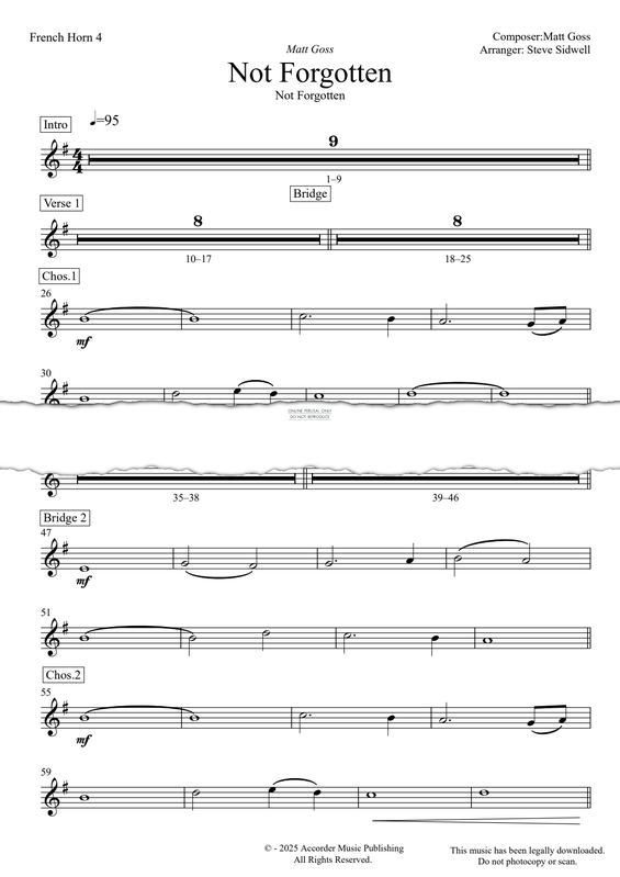 Produktgalerie: Seite 1 von 1 Not Forgotten, Matt Goss, Horn