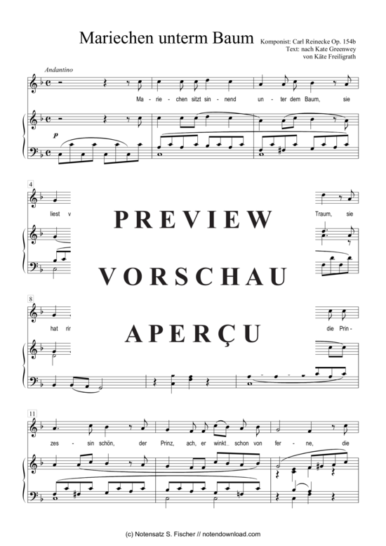 Product gallery: Page 2 of 3 Mariechen unterm Baum , , Piano and Voice