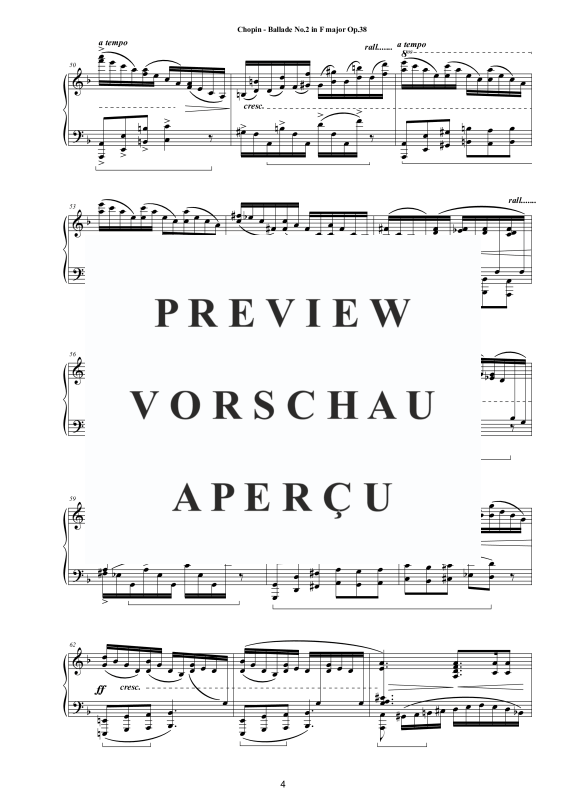 Produktgalerie: Seite 5 von 11 Ballade Nr. 2 F-Dur Op. 38, , Klavier Solo