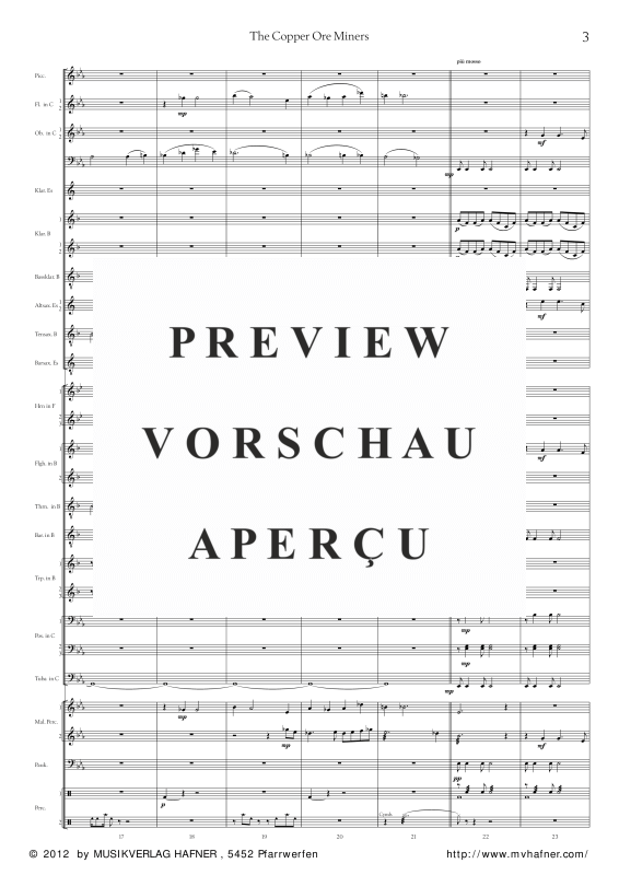 Product gallery: Page 8 of 11 The Copper Ore Miners, , (large wind orchestra)