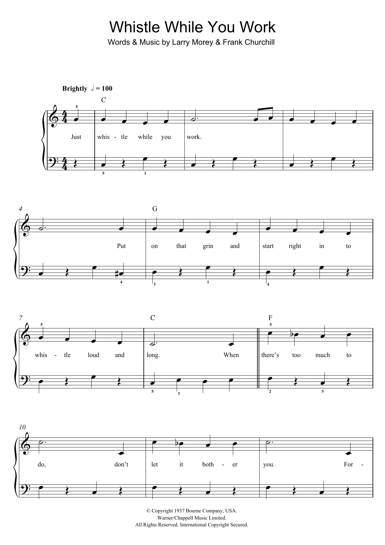Produktbild zu: Whistle While You Work (from Snow White And The Seven Dwarfs)