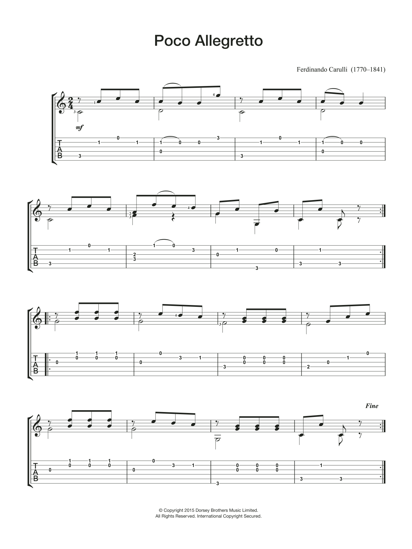 Produktbild zu: Poco Allegretto
