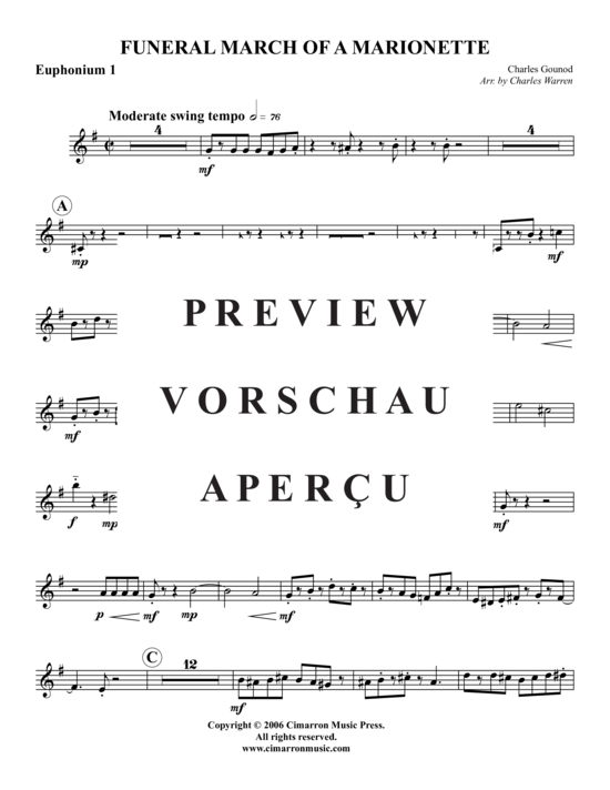 Product gallery: Page 8 of 17 Funeral March of a Marionette , , (Tuba Quartet: 2x Baritone, 2xTuba)