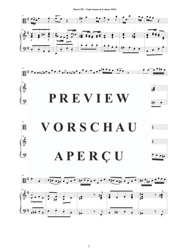 Product gallery: Page 6 of 11 Viola Sonata in E-Moll H551, , Viola and Piano/Harpsichord