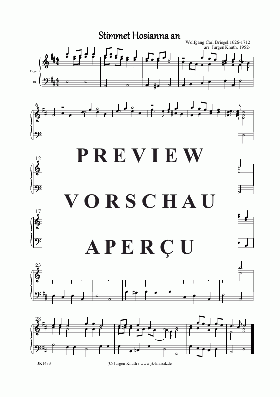 Product gallery: Page 6 of 6 Stimmet Hosianna an , , (mixed choir + organ/piano)