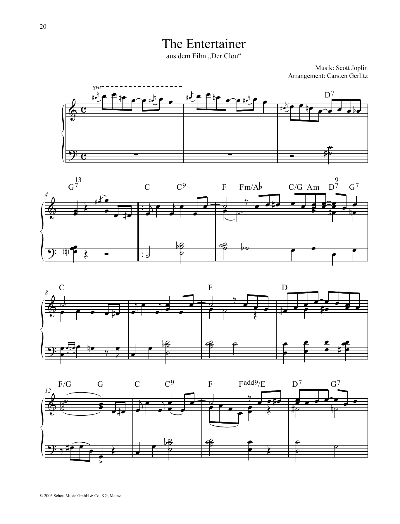 Product gallery: Page 1 of 1 The Entertainer, Scott Joplin