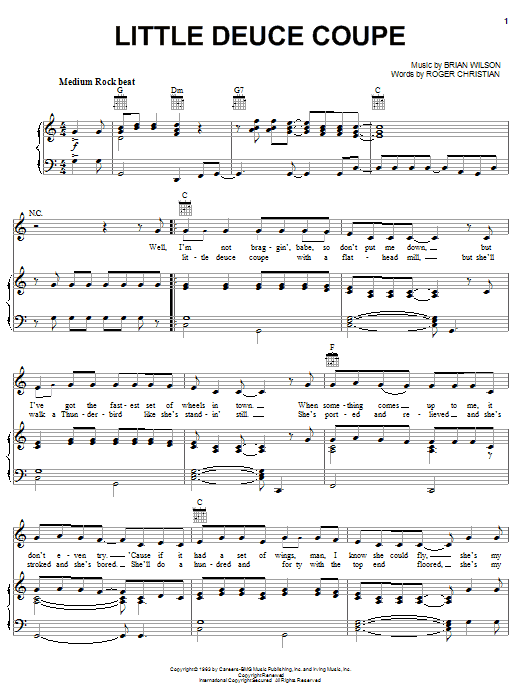 Produktgalerie: Seite 1 von 1 Little Deuce Coupe, The Beach Boys, Gesang, Gitarre, Klavier