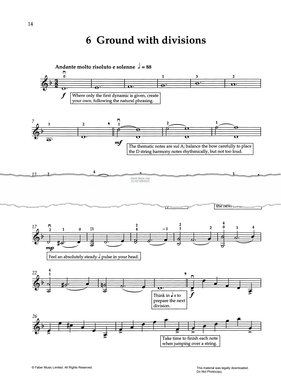 Produktgalerie: Seite 1 von 1 Ground With Divisions, Mary Cohen, Violine
