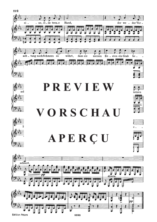 Product gallery: Page 13 of 13 Schiffers Scheidelied D.910, , Low Voice and Piano