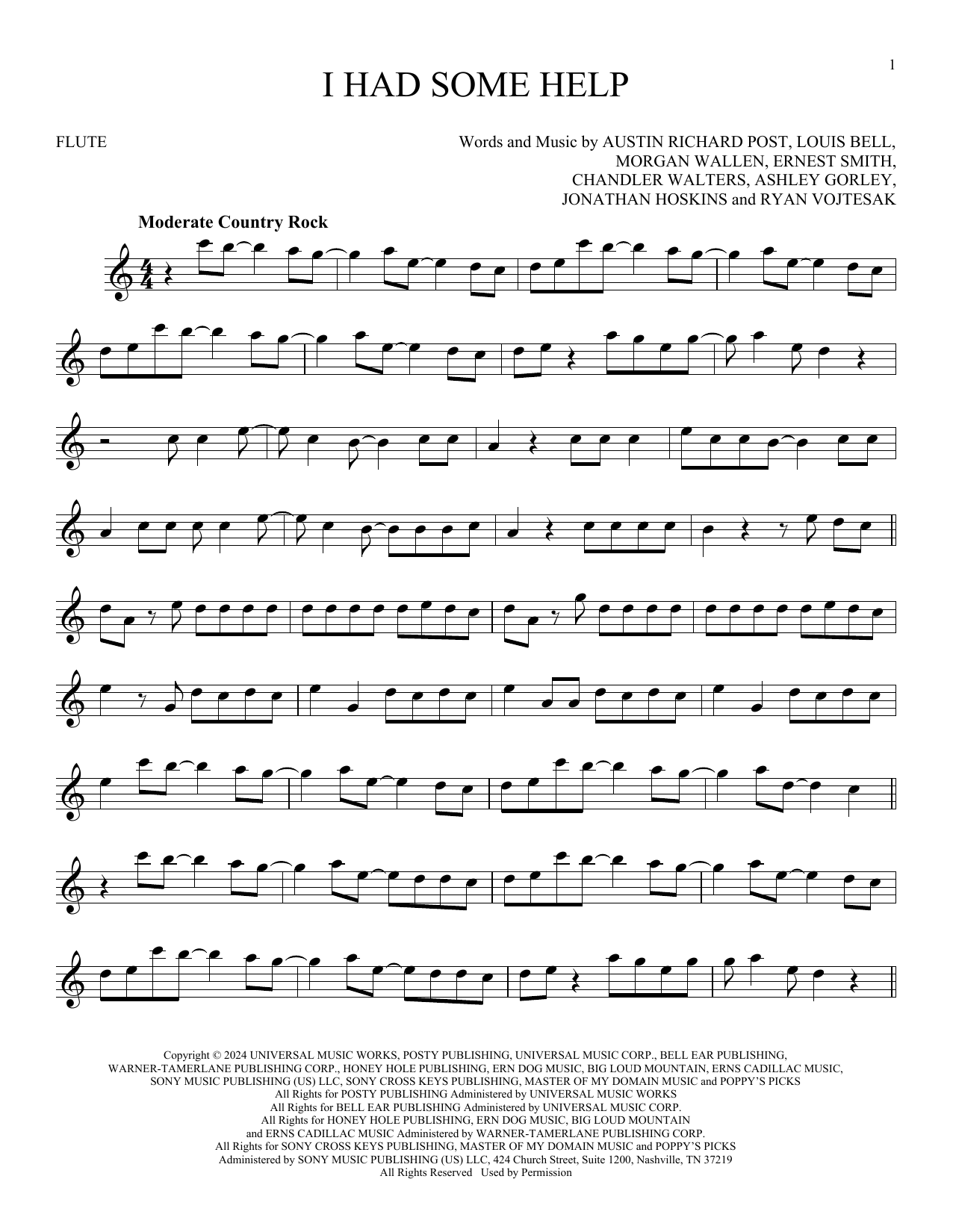 Product gallery: Page 1 of 1 I Had Some Help, Post Malone Feat. Morgan Wallen