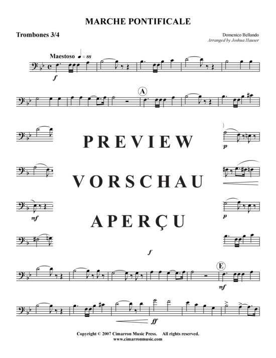 Product gallery: Page 9 of 12 Marche Pontificale , , (Trombone ensemble)