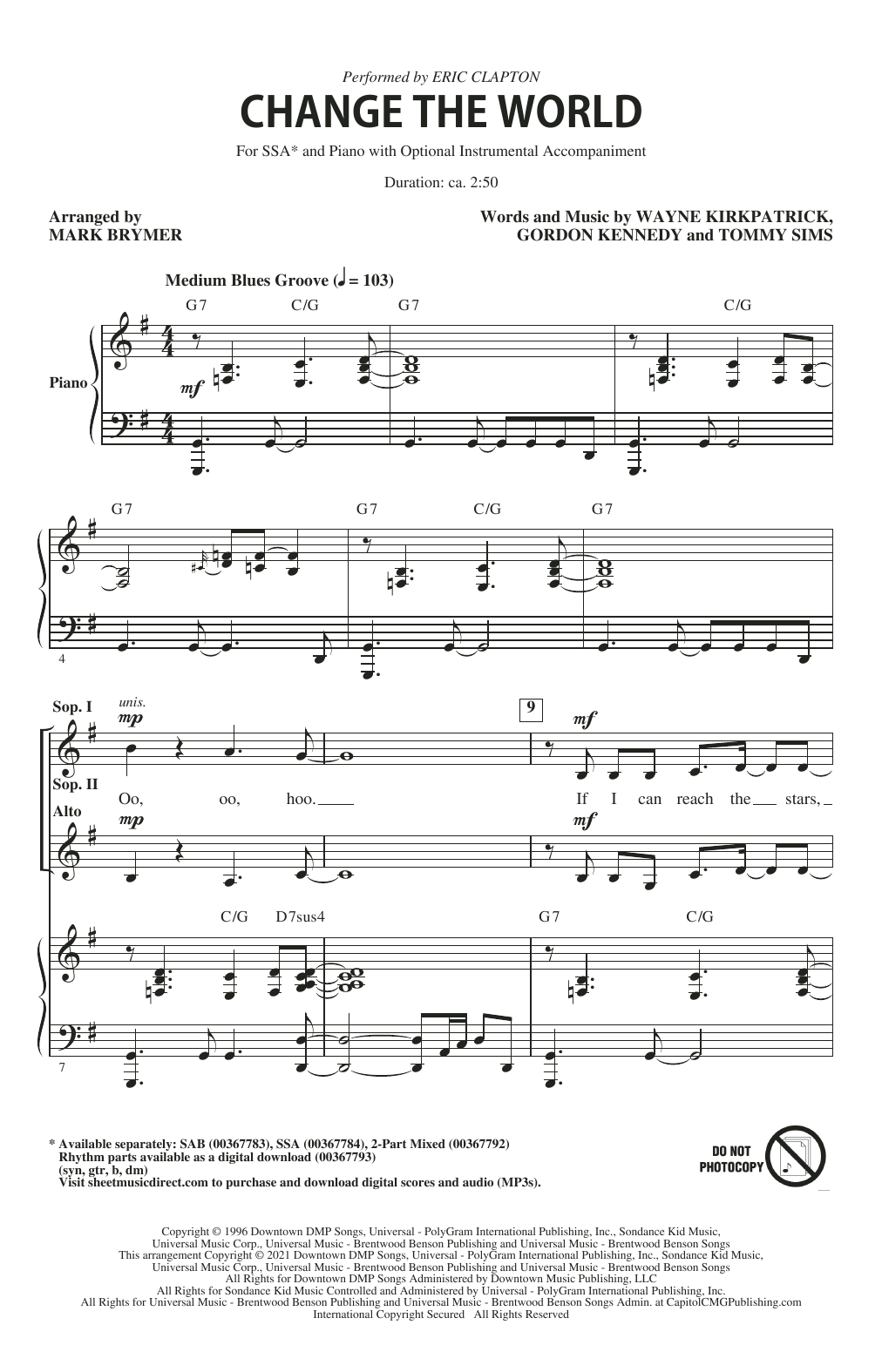 Produktgalerie: Seite 1 von 1 Songs Of Hope (Choral Collection), Mark Brymer, Chor
