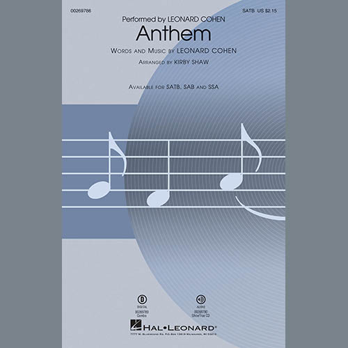 cover: Anthem, Kirby Shaw
