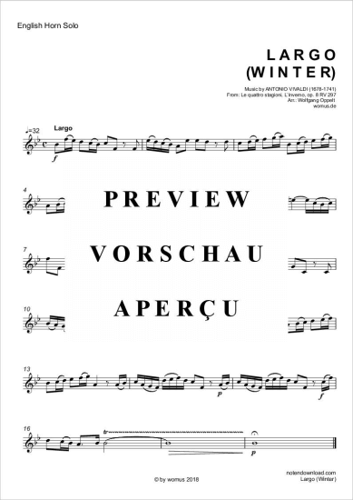 Produktgalerie: Seite 4 von 4 Largo (Winter) , , Englischhorn und Orgel