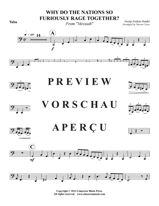 Product gallery: Page 10 of 11 Why Do The Nations So Furiously Rage Together? , , (Tuba Solo)