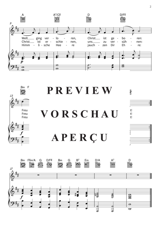 Produktgalerie: Seite 5 von 5 O du fröhliche, , (Gesang + Klavier, Gitarre)