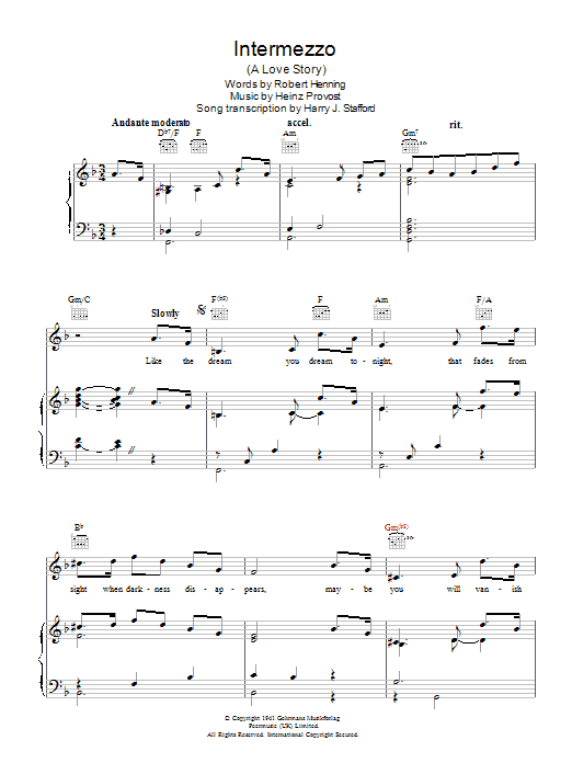Product gallery: Page 1 of 1 Intermezzo - A Love Story, Guy Lombardo