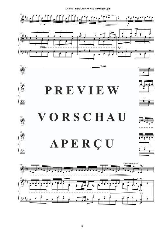 Product gallery: Page 6 of 11 Flute Concerto No.3 in D-Dur Op.5, , Flute and Piano (Harpsichord)