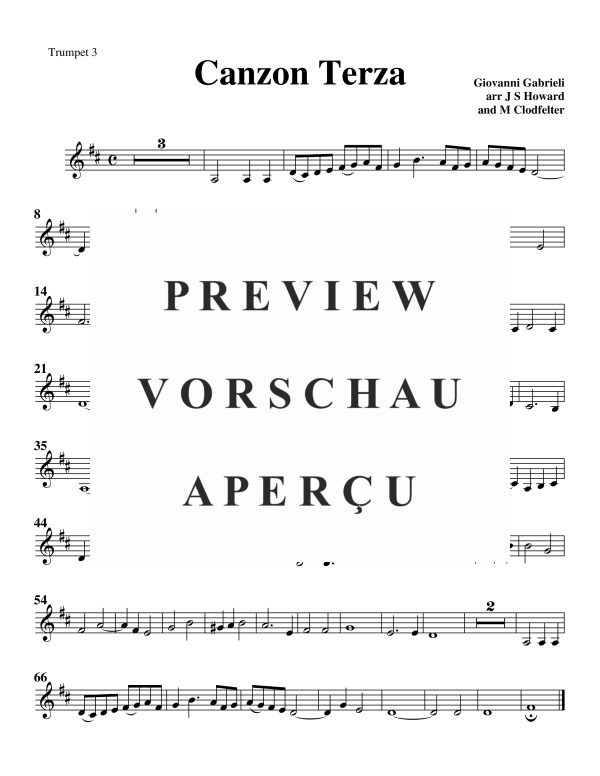 Product gallery: Page 8 of 9 Canzon Terza, , Trumpet Quartet