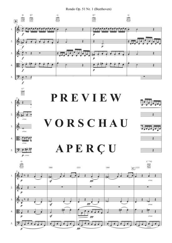 Produktgalerie: Seite 4 von 21 Rondo Opus 51 Nr. 1 , , (Quintett flexible Besetzung)