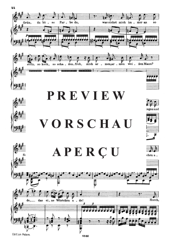 Product gallery: Page 3 of 4 Die Böse Farbe D.795-17 (Die Schöne Müllerin), , Medium Voice and Piano