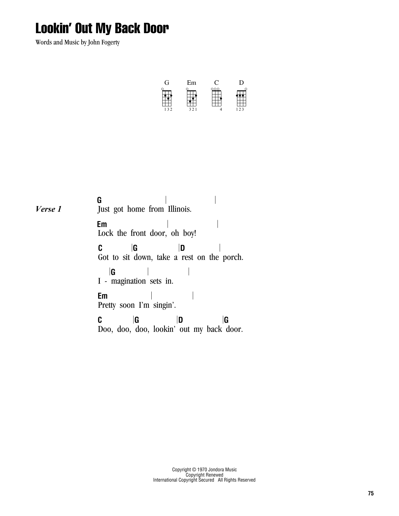 Product gallery: Page 1 of 1 Lookin' Out My Back Door, Creedence Clearwater Revival