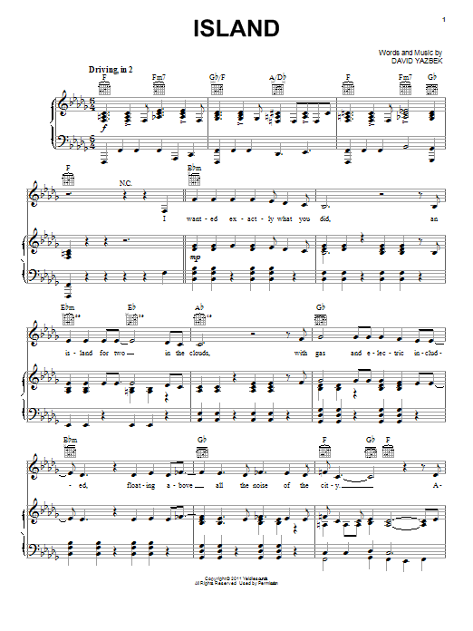 Produktbild zu: Island (from Women On The Verge Of A Nervous Breakdown)
