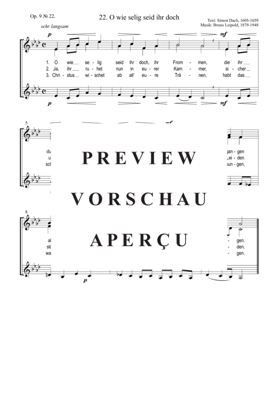 Product picture to: O wie selig seid ihr doch Bruno Leipold
