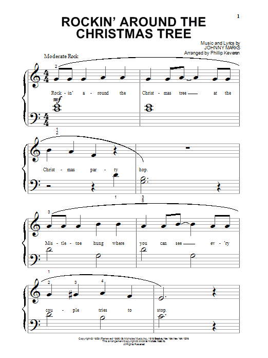 Produktgalerie: Seite 1 von 1 Rockin' Around The Christmas Tree (arr. Phillip Keveren), Brenda Lee, Klavier